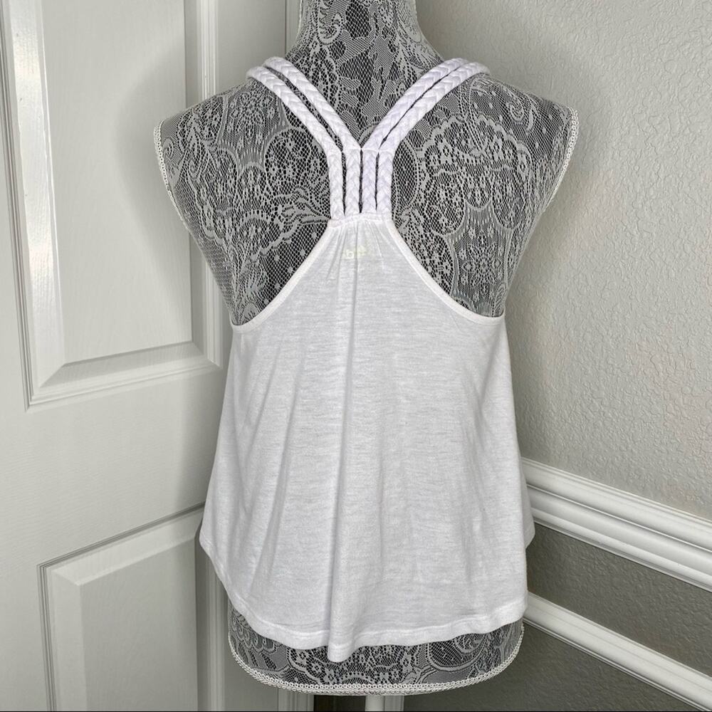 Vintage 90's Y2K Custom Womens Goth Mermaid Braided Crop Tank Top Size Medium - Picture 3 of 5